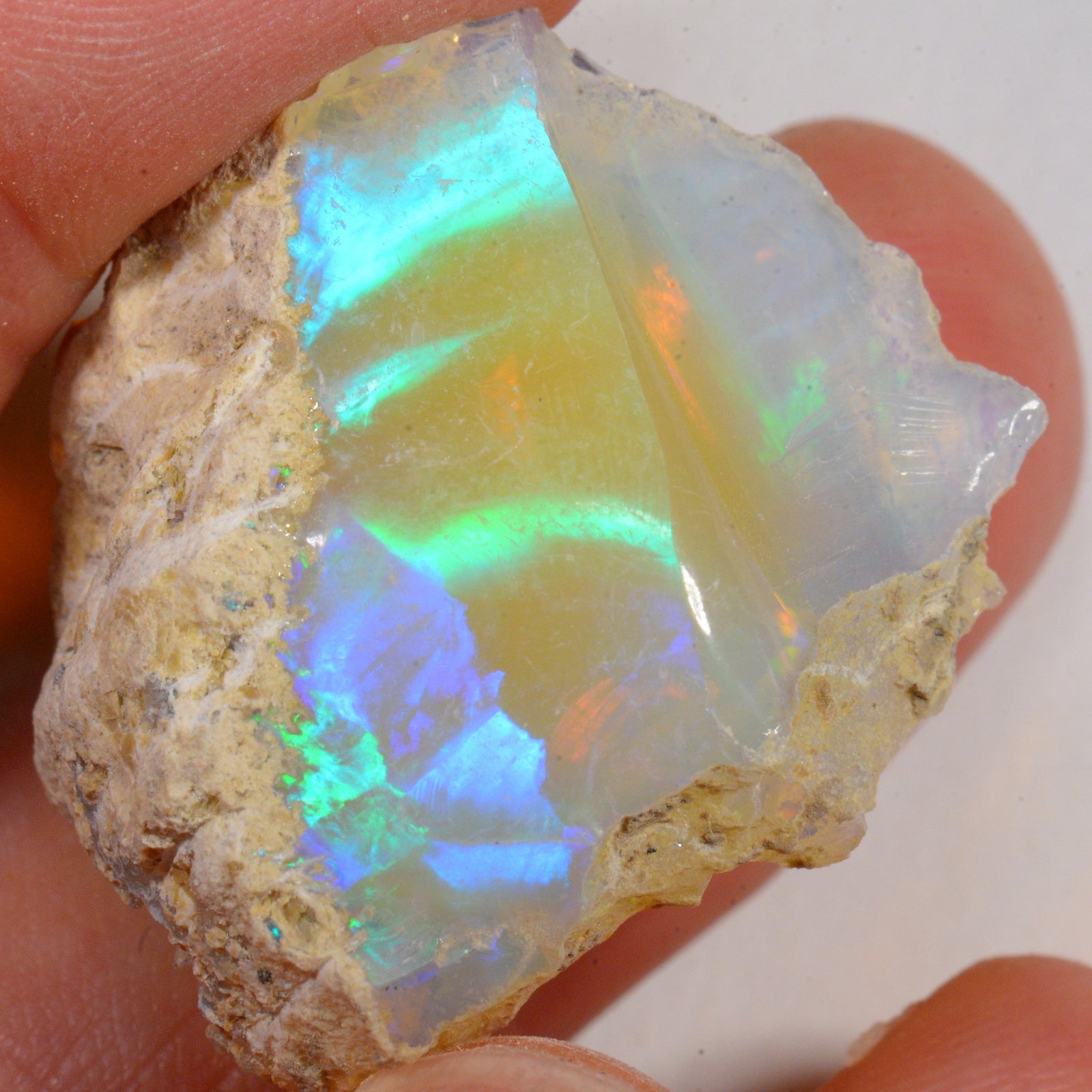 49.5 Karat - Roher Äthiopischer Welo Opal – natürlicher äthiopischer Welo Opal