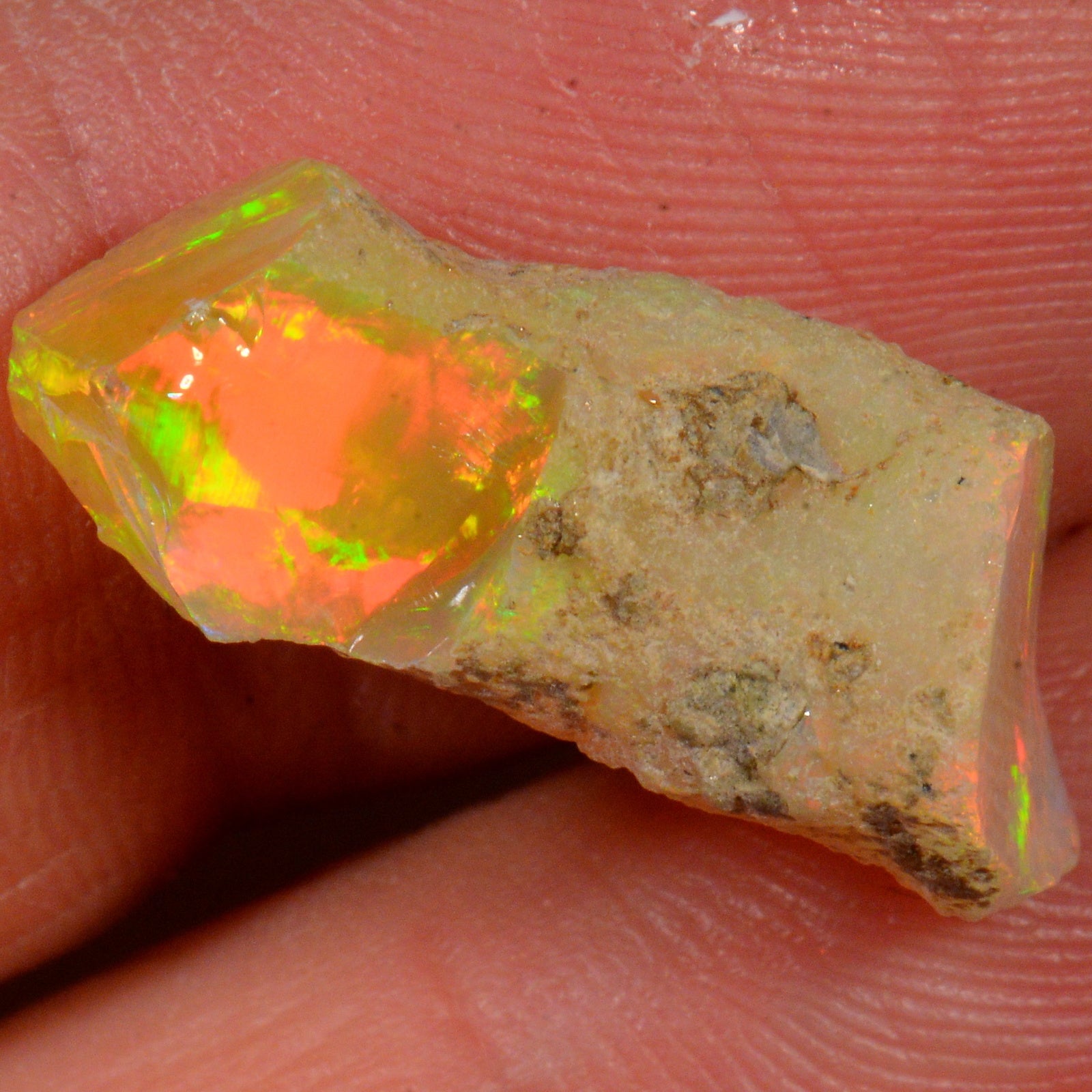 6,9 carats - Opale Welo brute d'Éthiopie – opale Welo d'Éthiopie naturelle