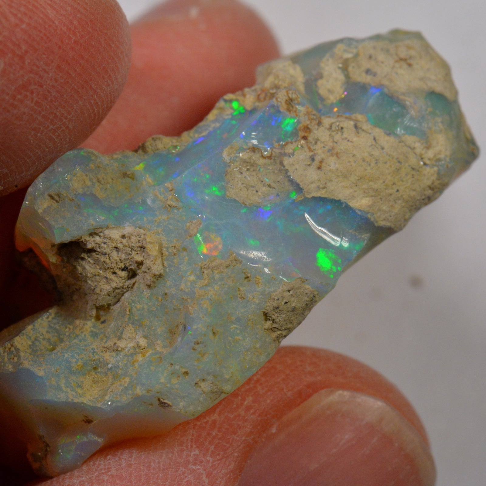 54.8 Karat - Roher Äthiopischer Welo Opal - DeinOpal