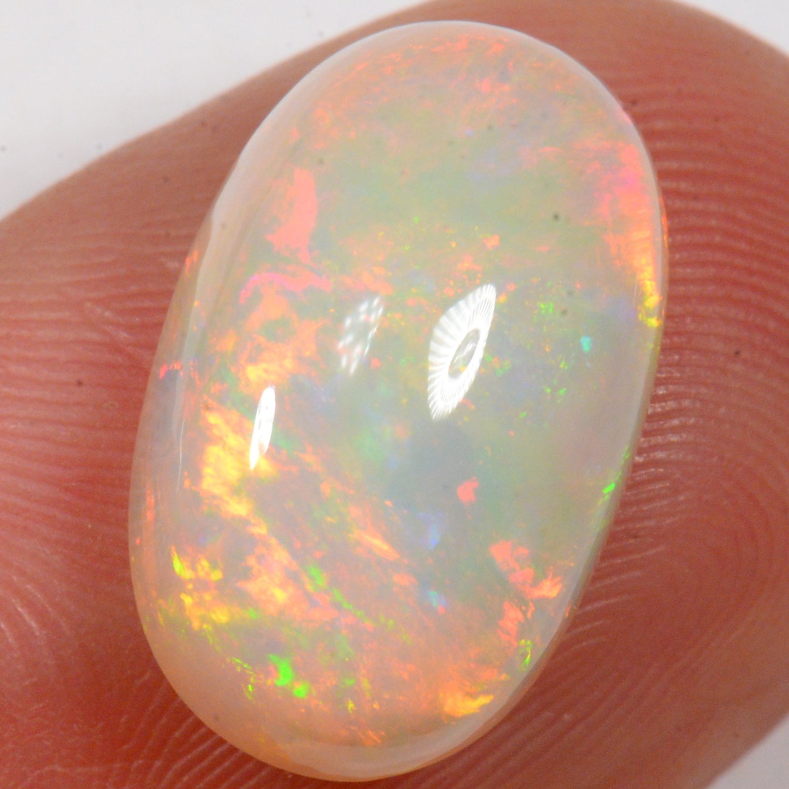 6,8 carats - Opale Welo d'Éthiopie saturée – opale Welo d'Éthiopie naturelle