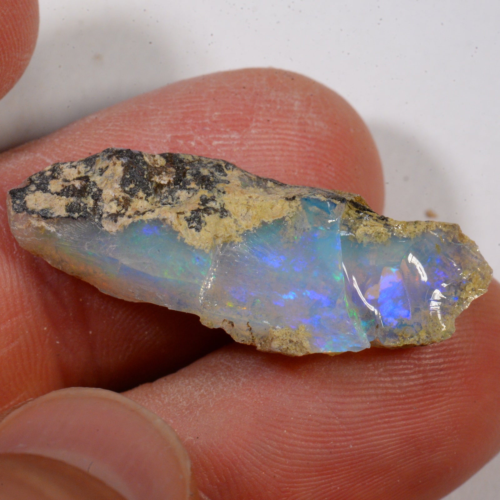 13,2 carats - Opale Welo brute d'Éthiopie – opale Welo d'Éthiopie naturelle
