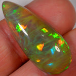 22,6 carats - Opale Welo d'Éthiopie naturelle sombre à motif inhabituel - Mine de Beska – opale Welo d'Éthiopie naturelle