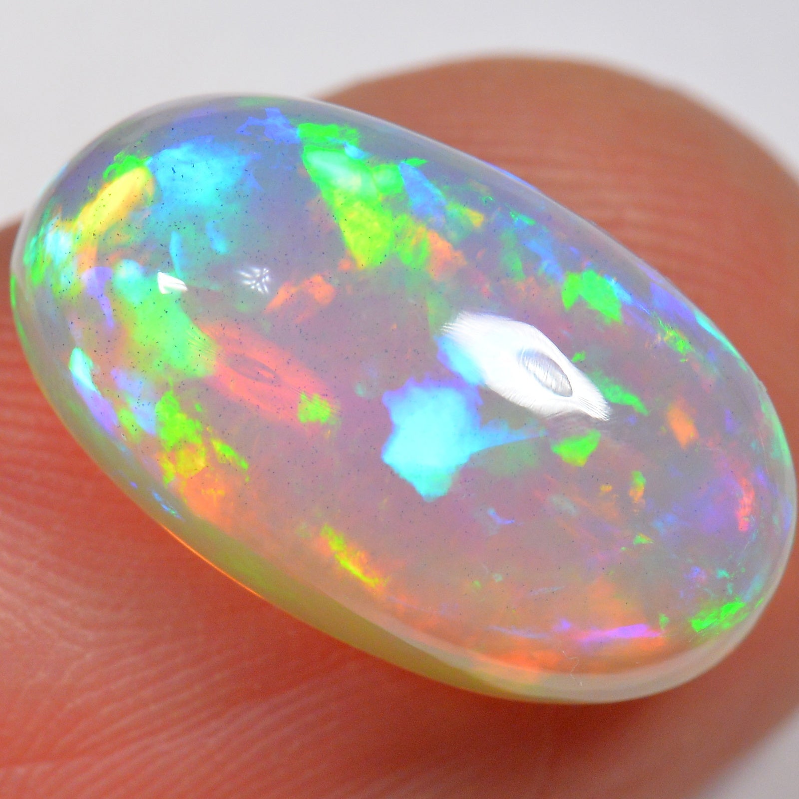 8.5 Carat Ethiopian Welo Opal — natural untreated Ethiopian Welo opal