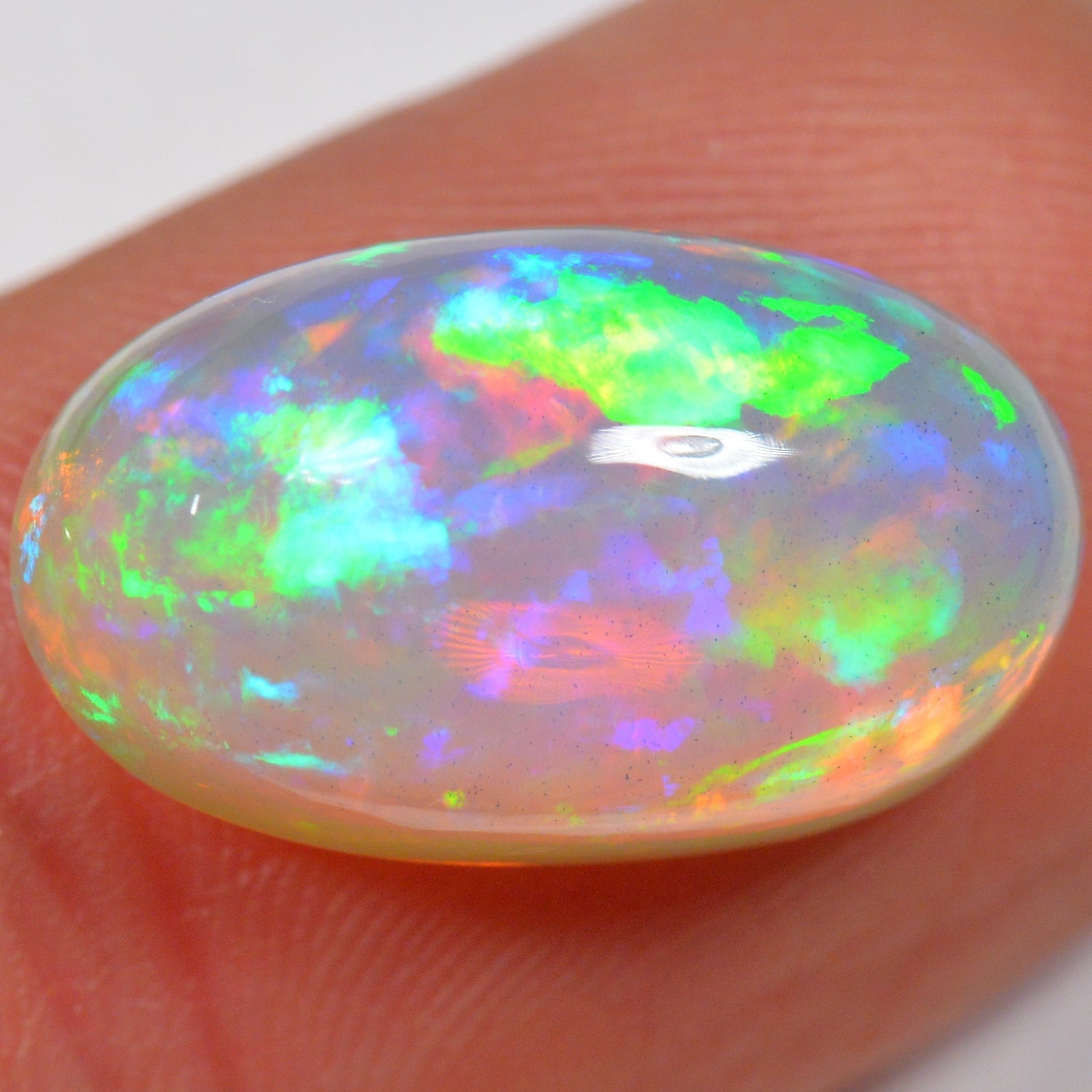 8.5 Carat Ethiopian Welo Opal — natural untreated Ethiopian Welo opal