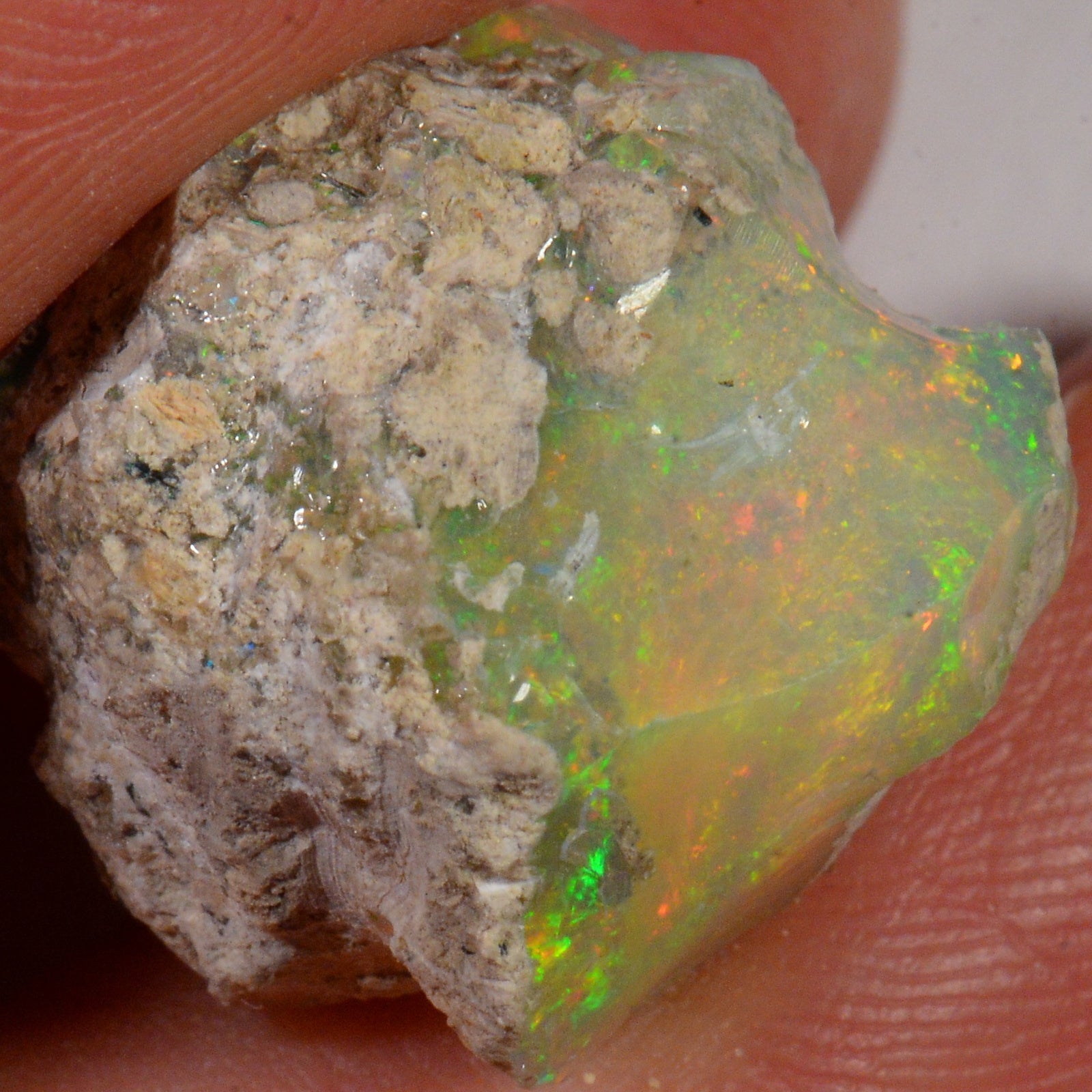 17 Karat - Roher Äthiopischer Welo Opal – natürlicher äthiopischer Welo Opal