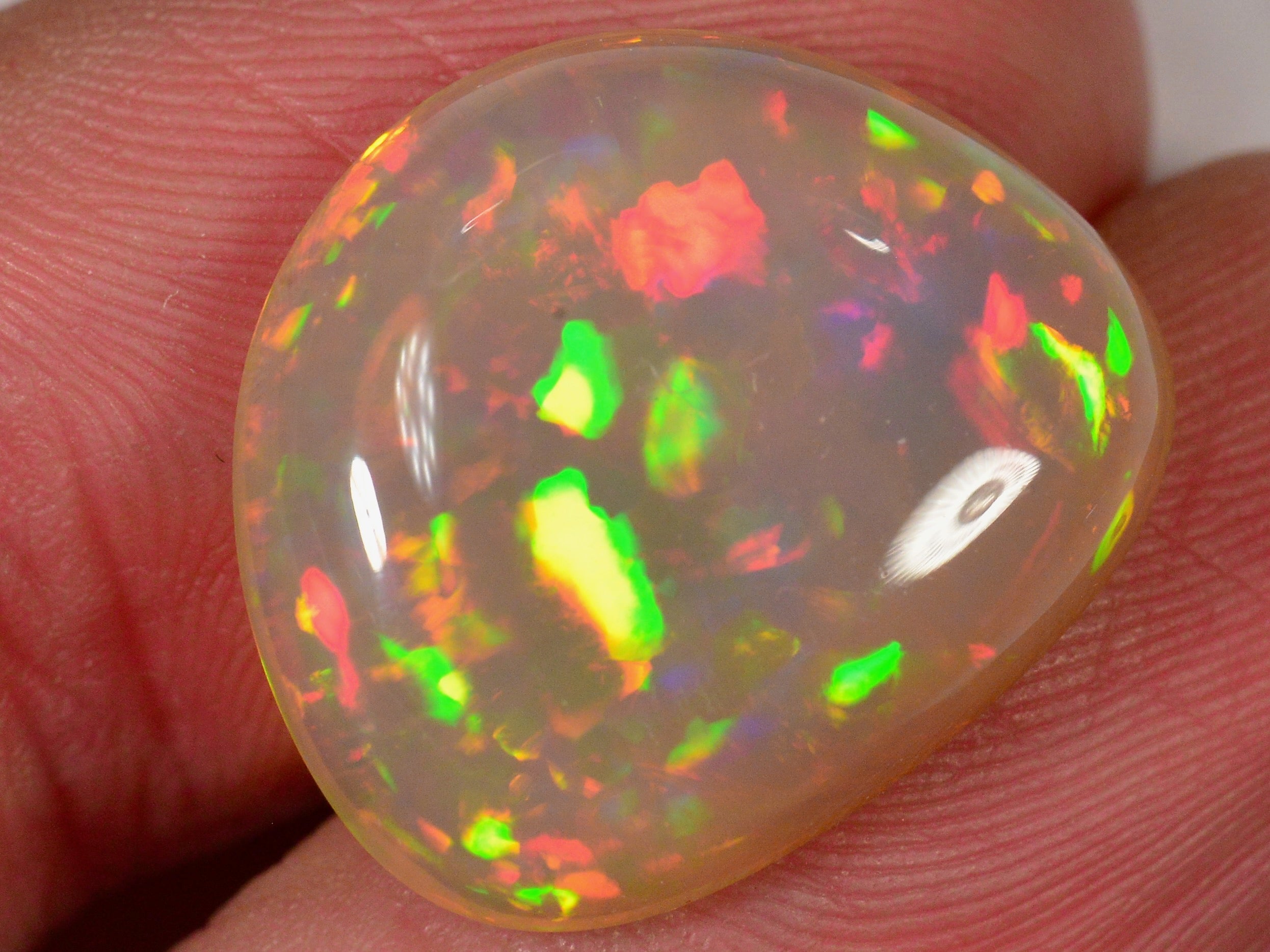 9.4 Karat - Dunkler Äthiopischer Welo Opal mit intensivem Farbspiel - DeinOpal