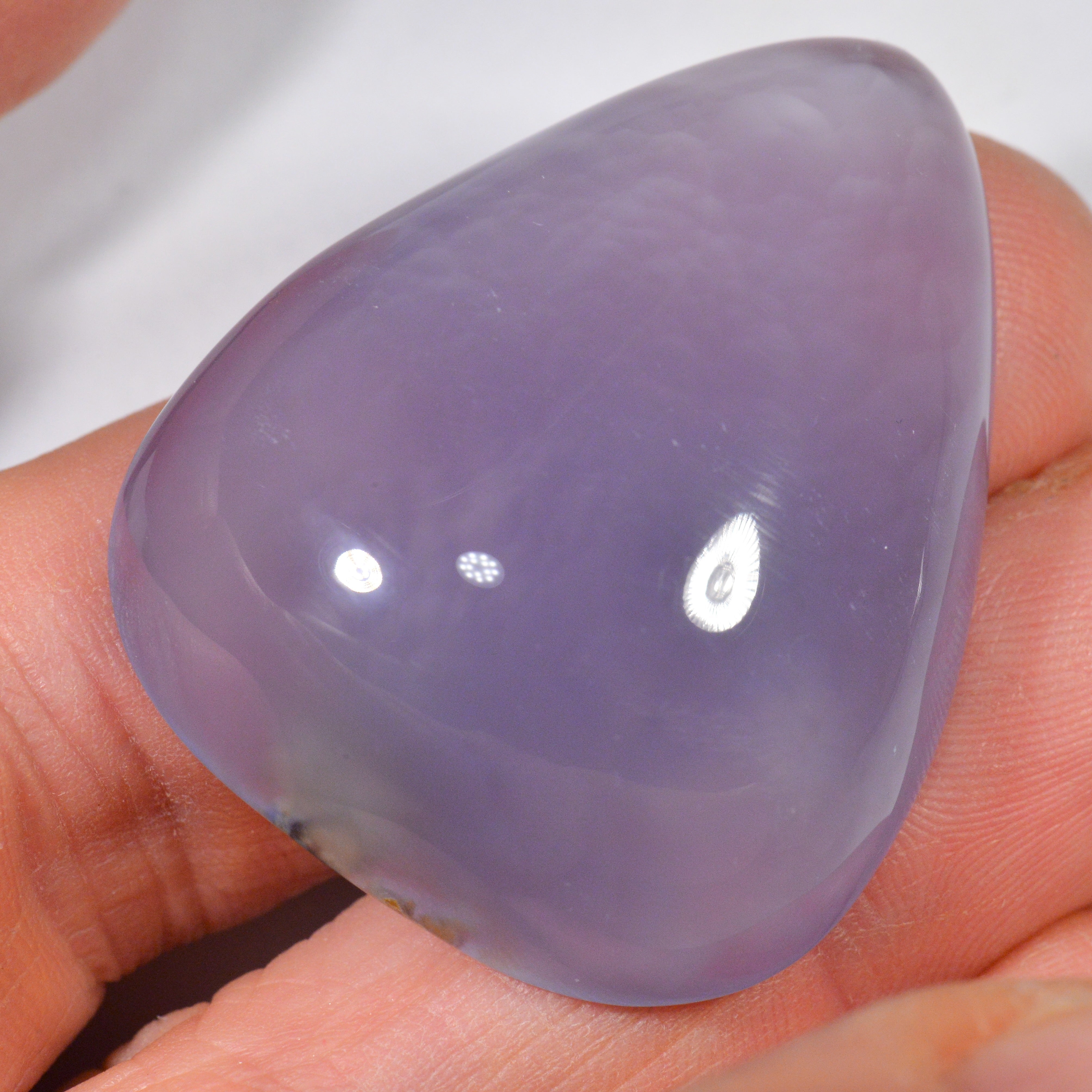 94.2 Karat - Grosser Blauer/Lavender Chalzedon aus Äthiopien - DeinOpal