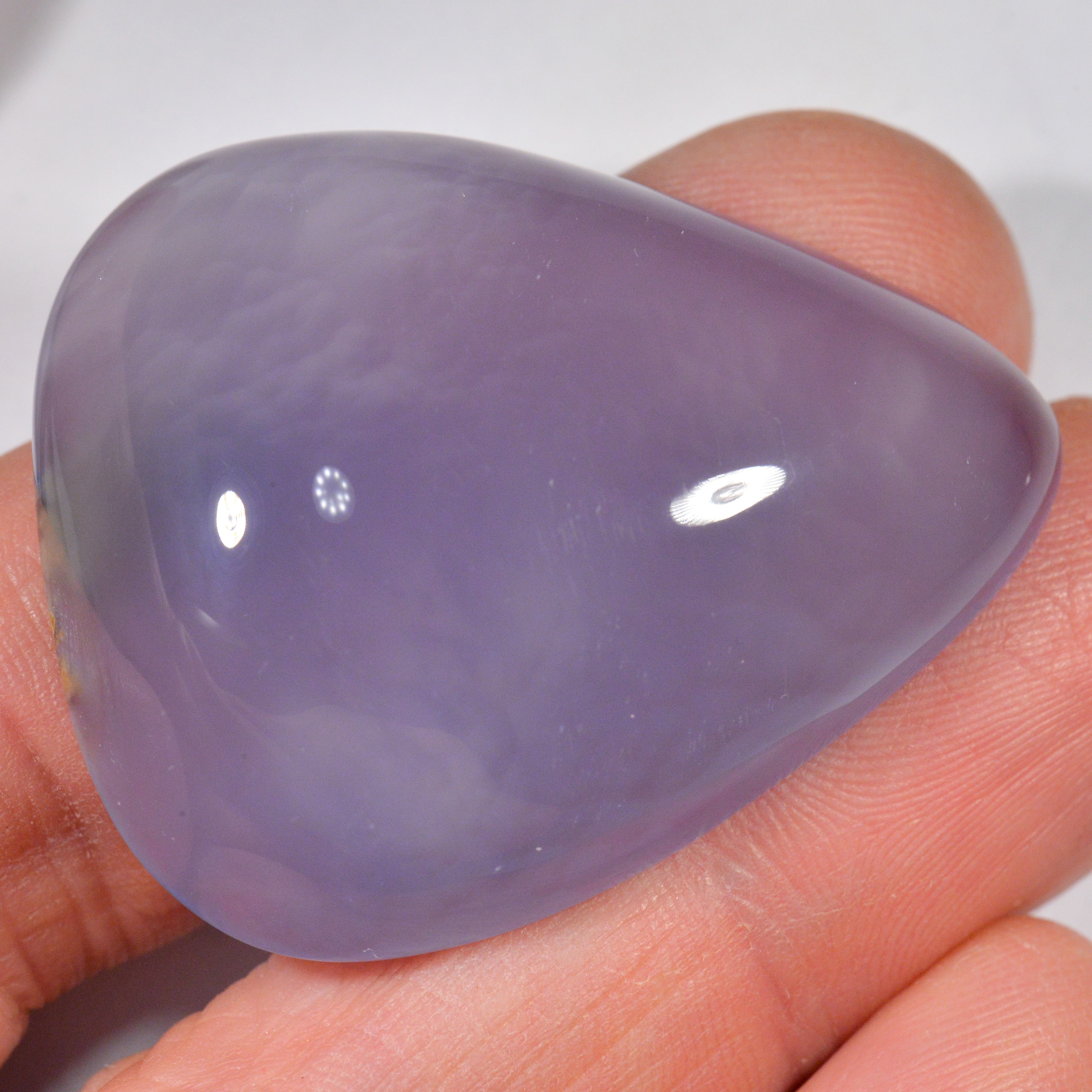 94.2 Karat - Grosser Blauer/Lavender Chalzedon aus Äthiopien - DeinOpal