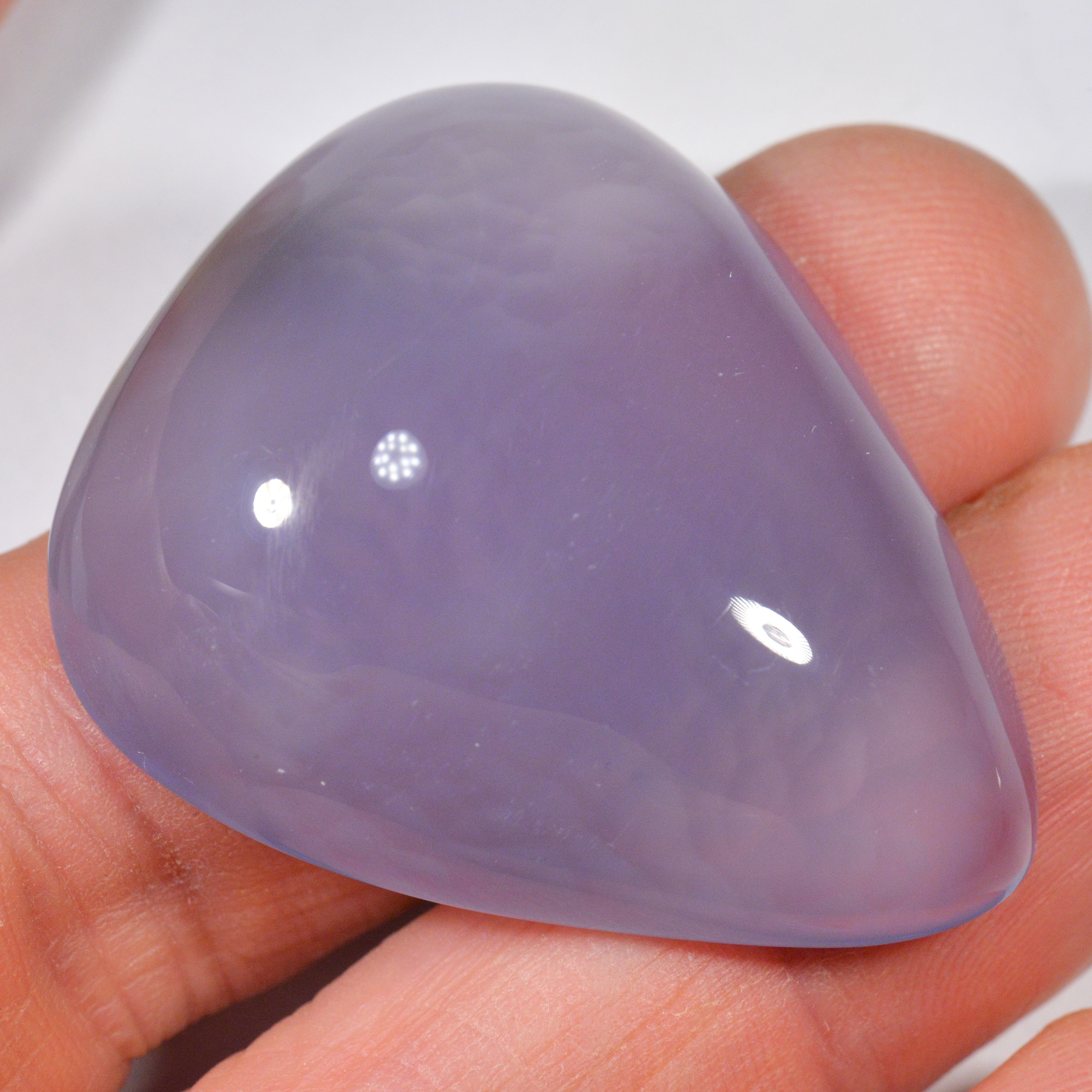 94.2 Karat - Grosser Blauer/Lavender Chalzedon aus Äthiopien - DeinOpal