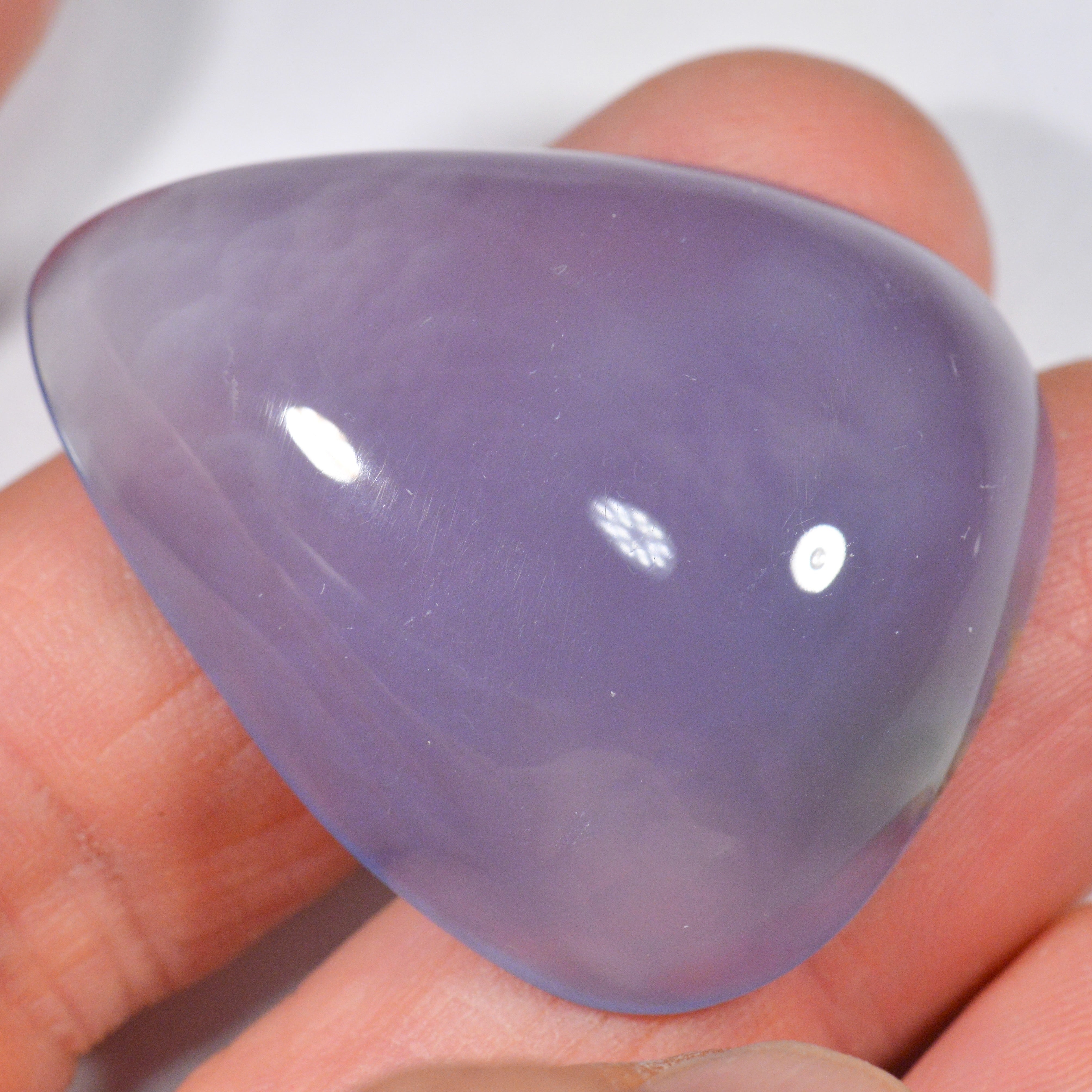 94.2 Karat - Grosser Blauer/Lavender Chalzedon aus Äthiopien - DeinOpal