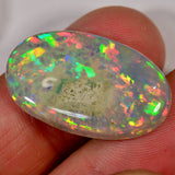 16.2 carat - Intense Ethiopian Welo Opal with matrix rock 