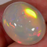 13.5 carat - greyish oval cut Ethiopian Welo Opal