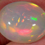 13.5 carat - greyish oval cut Ethiopian Welo Opal