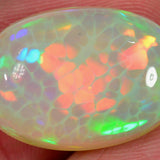 13.3 Karat - Oval geschliffener Äthiopischer Welo Opal mit Honeycomb Muster