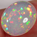 7.5 carat - Oval cut Ethiopian Welo Opal with honeycomb pattern 