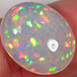 7.5 carat - Oval cut Ethiopian Welo Opal with honeycomb pattern 