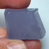 16 Gramm - Roher blauer Chalzedon aus Äthiopien