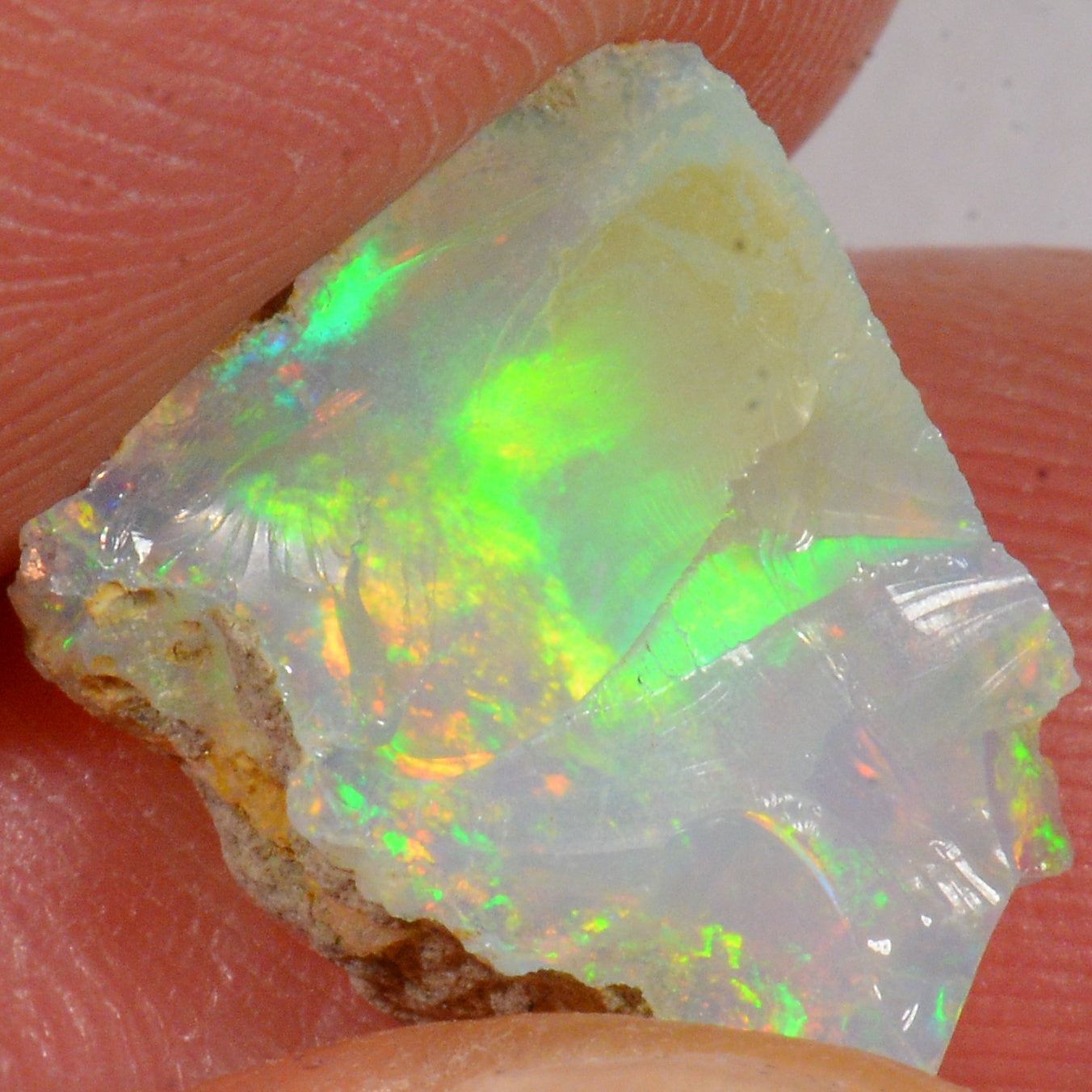 3,7 carats - Opale Welo brute d'Éthiopie – opale Welo d'Éthiopie naturelle