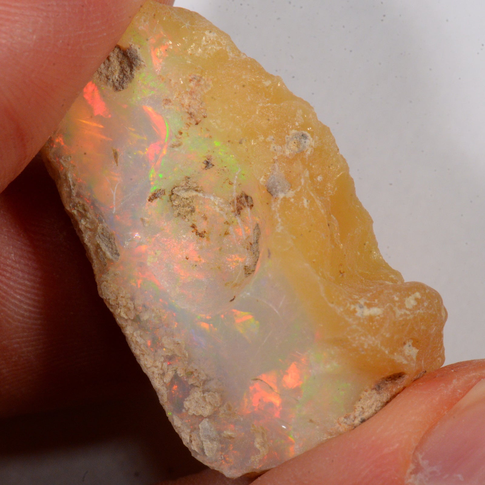 33 carats - Opale Welo brute d'Éthiopie – opale Welo d'Éthiopie naturelle