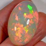 24,7 carats - Opale Welo d'Éthiopie à base tan claire – opale Welo d'Éthiopie naturelle