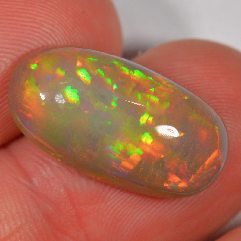 10,5 carats - Opale Welo d'Éthiopie naturelle sombre – opale Welo d'Éthiopie naturelle