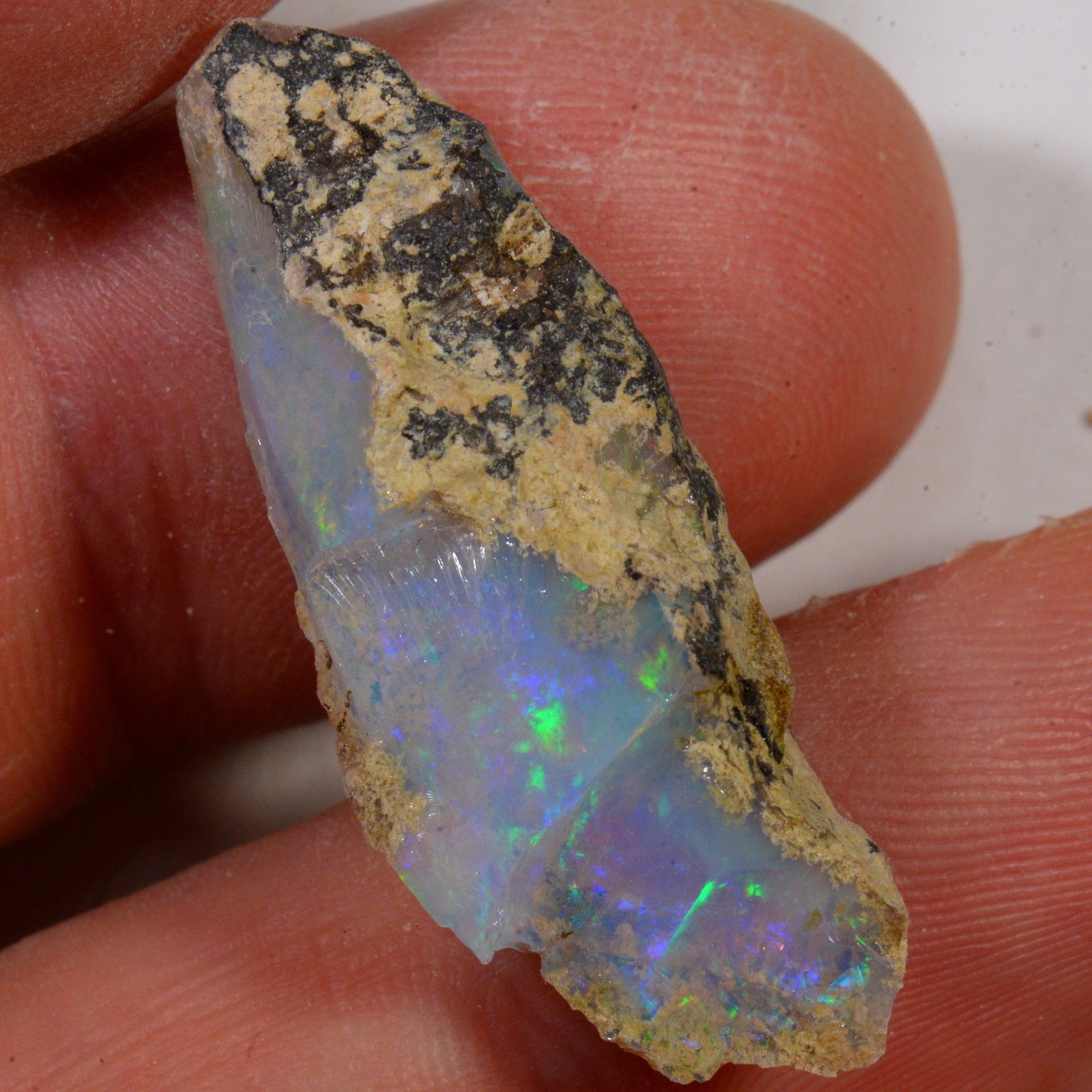 13,2 carats - Opale Welo brute d'Éthiopie – opale Welo d'Éthiopie naturelle