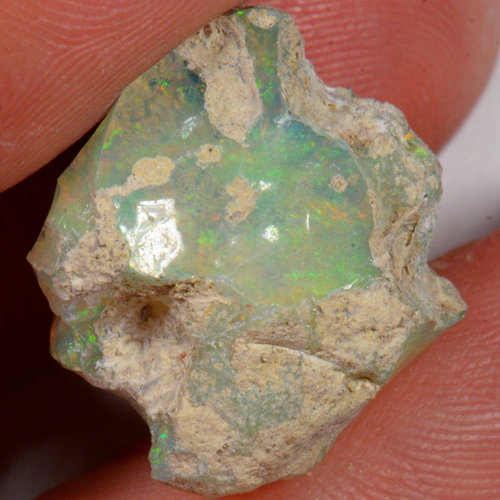 17 Karat - Roher Äthiopischer Welo Opal – natürlicher äthiopischer Welo Opal