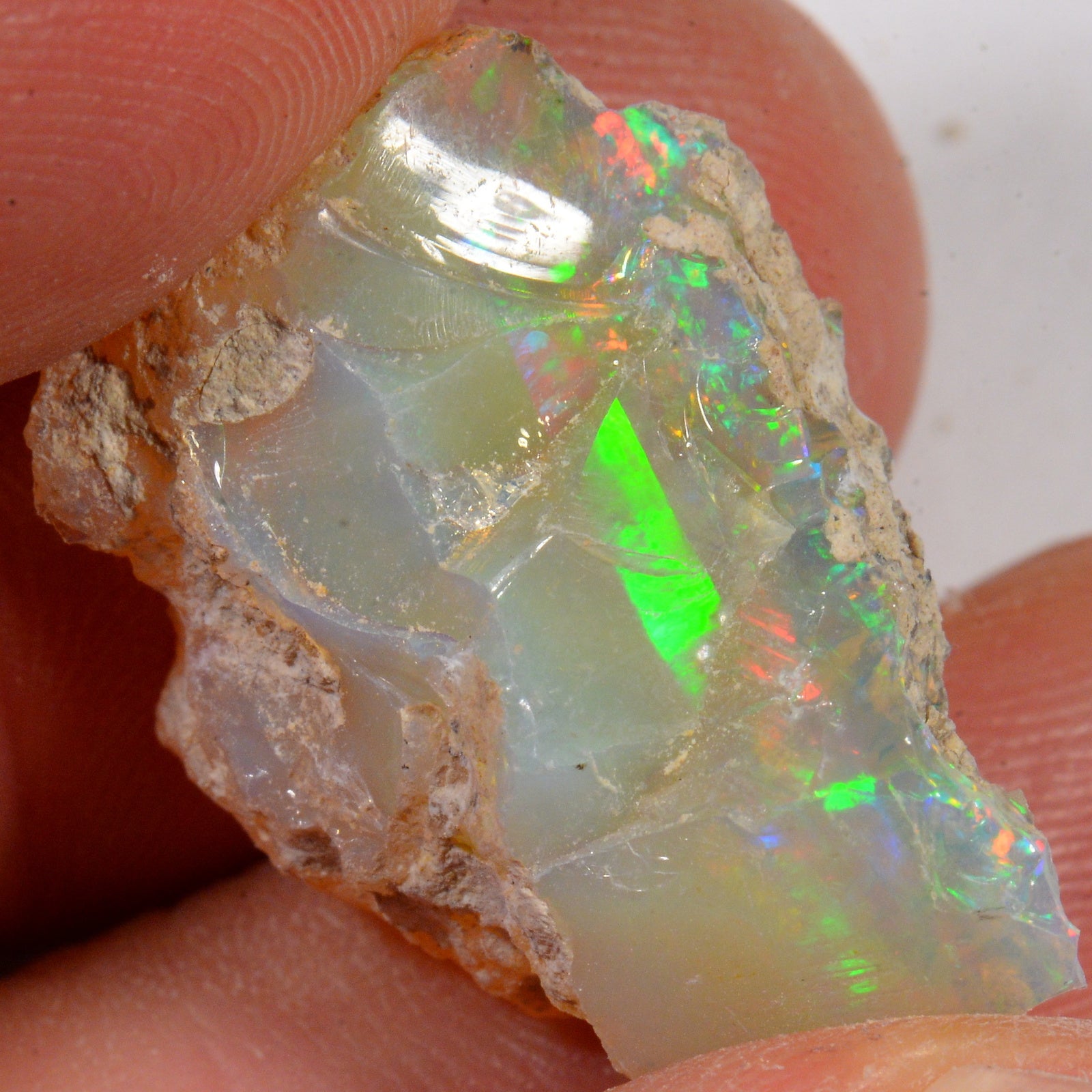 24.6 Karat - Roher Äthiopischer Welo Opal – natürlicher äthiopischer Welo Opal