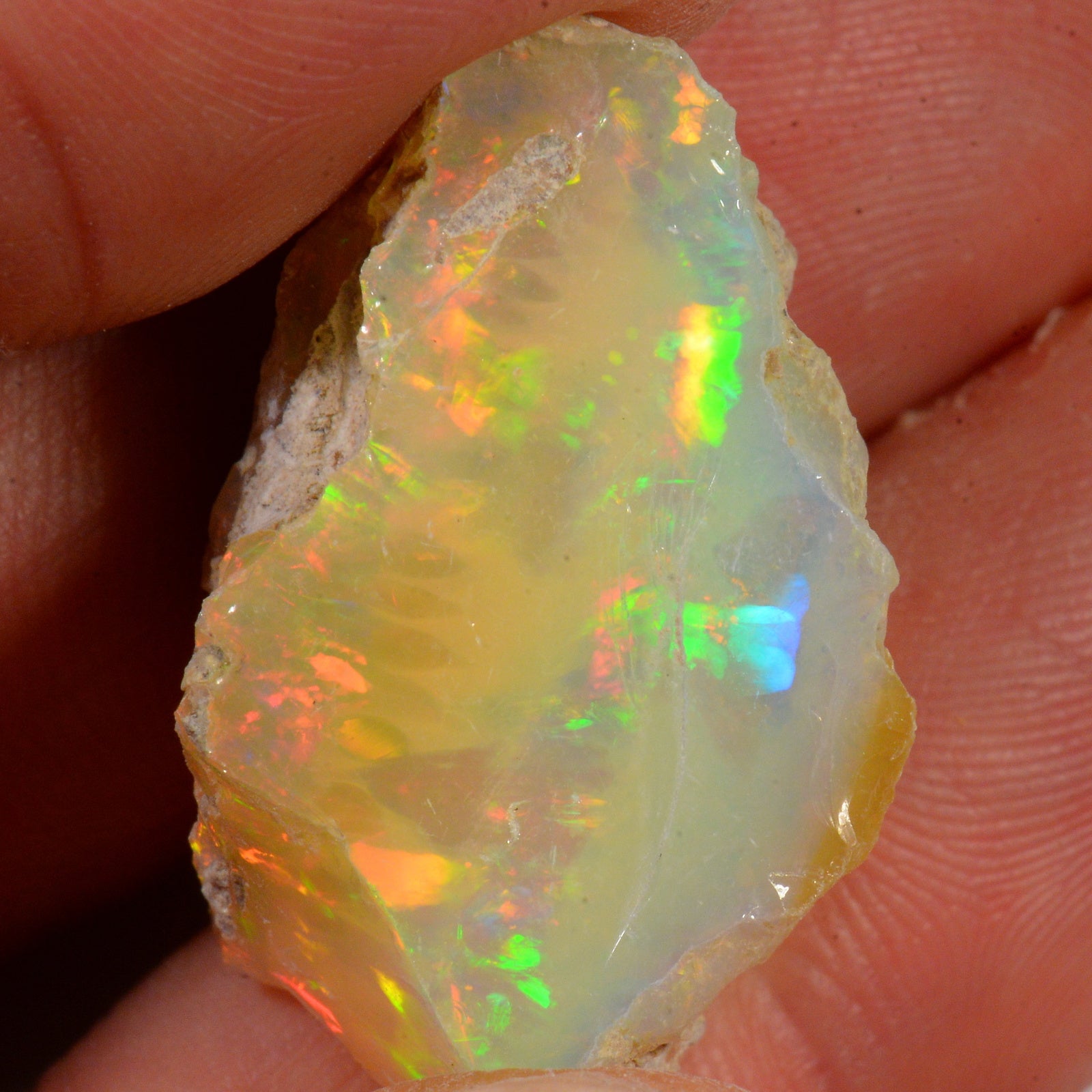 28.7 Karat - Roher Äthiopischer Welo Opal – natürlicher äthiopischer Welo Opal